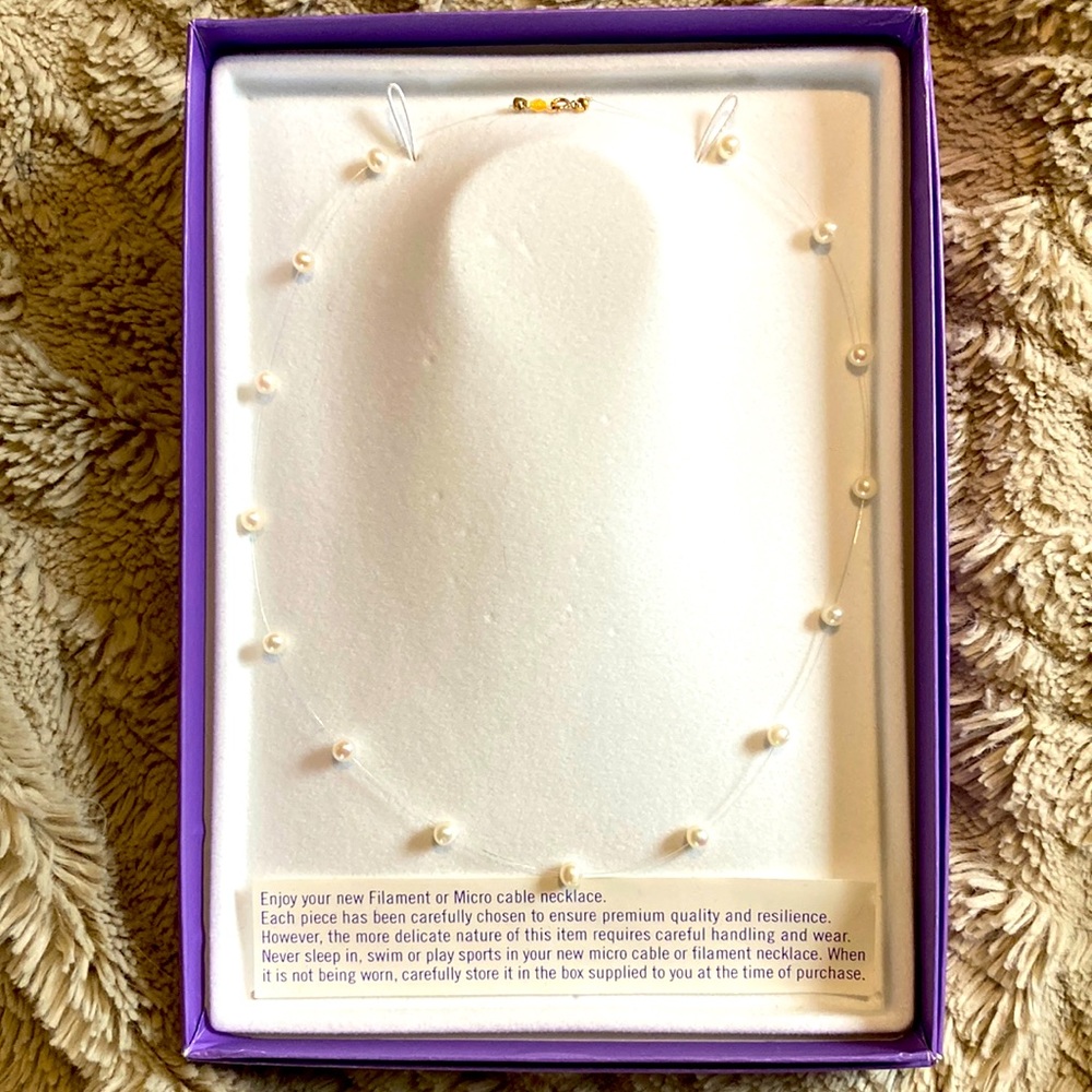 BNIB Ben Moss pearl micro cable necklace ~18 inches in length. Stunning!!